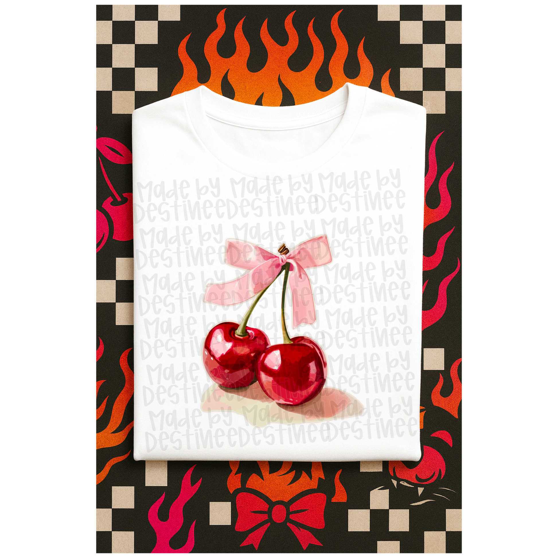 π Sweet Cherry Babe β Pink Bow Cherry Clipart (PNG Digital Download)
