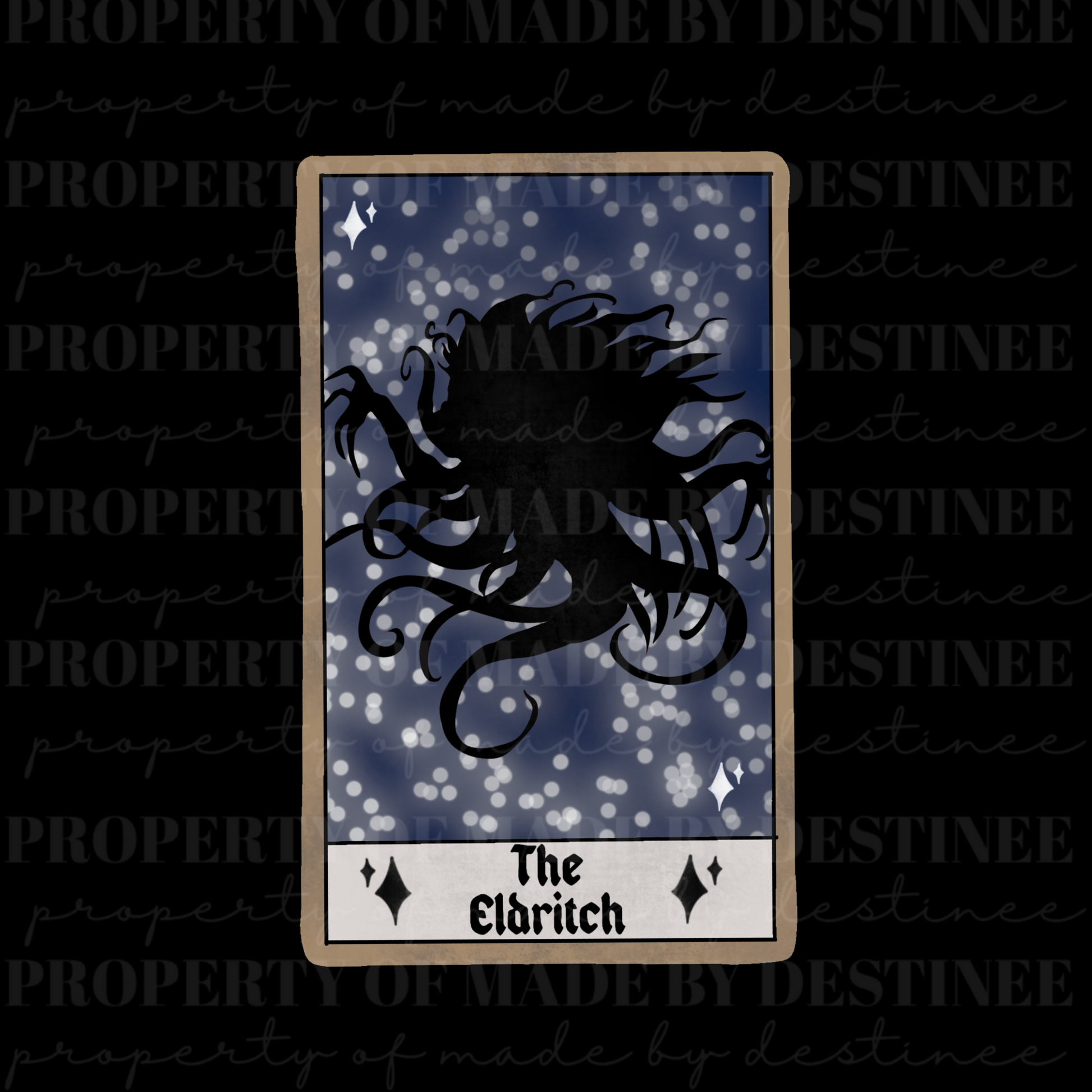 The Eldritch Tarot Card PNG Clipart | Gothic Digital Download