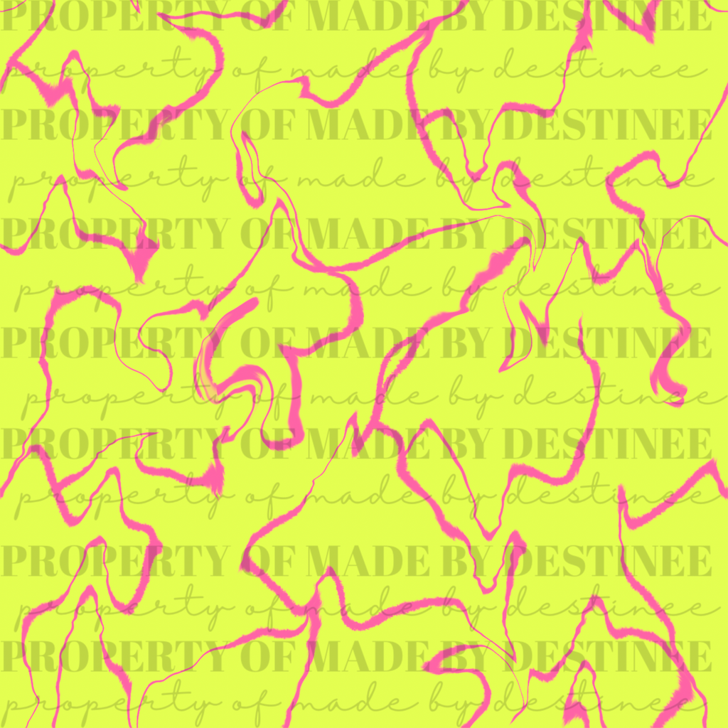 Neon Lightning Seamless PNG