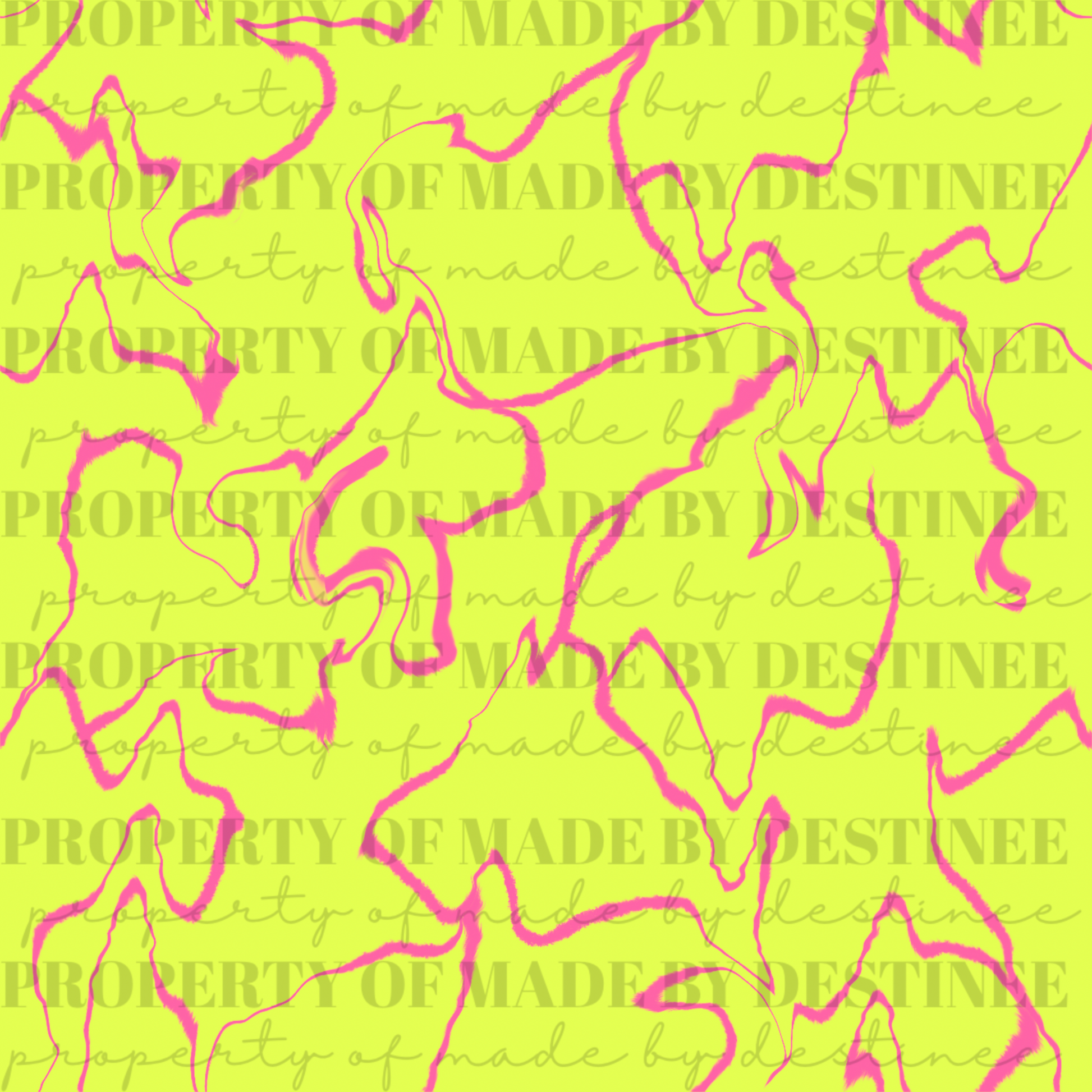 Neon Lightning Seamless PNG