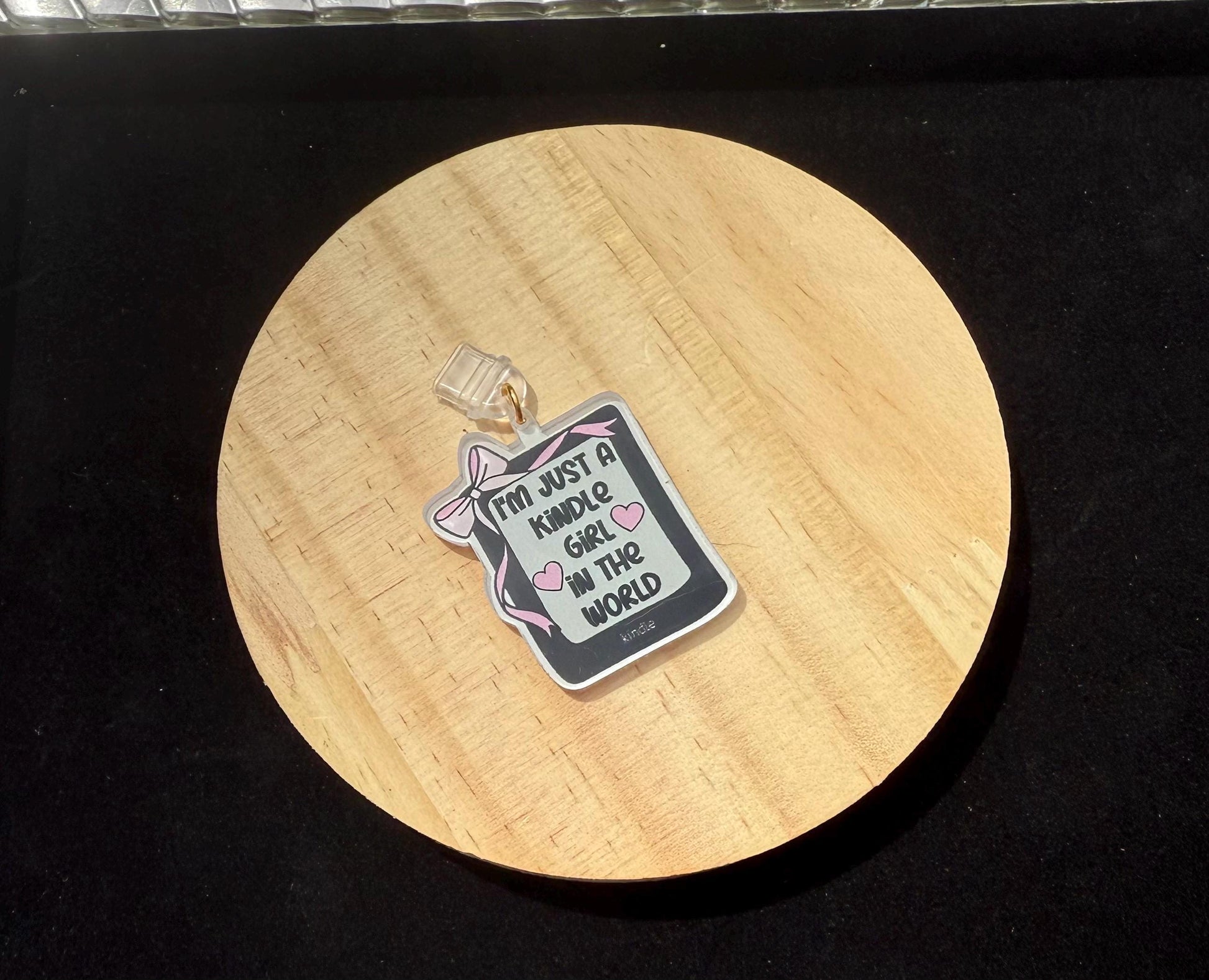 Kindle USB-C Dust Plug Charm – “Just a Kindle Girl in the World” | E-Reader Accessory for Book Lovers, BookTok Gift