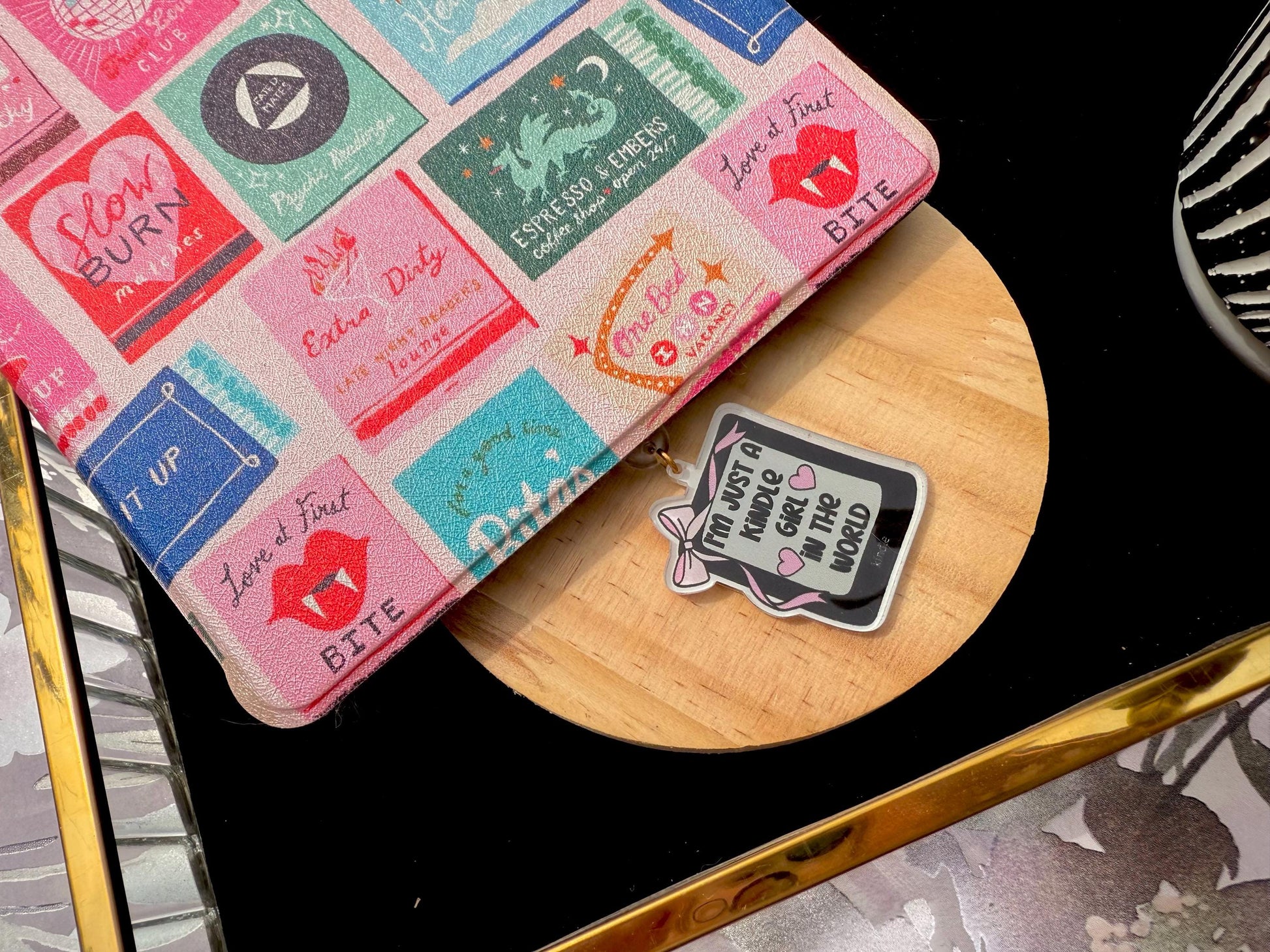 Kindle USB-C Dust Plug Charm – “Just a Kindle Girl in the World” | E-Reader Accessory for Book Lovers, BookTok Gift
