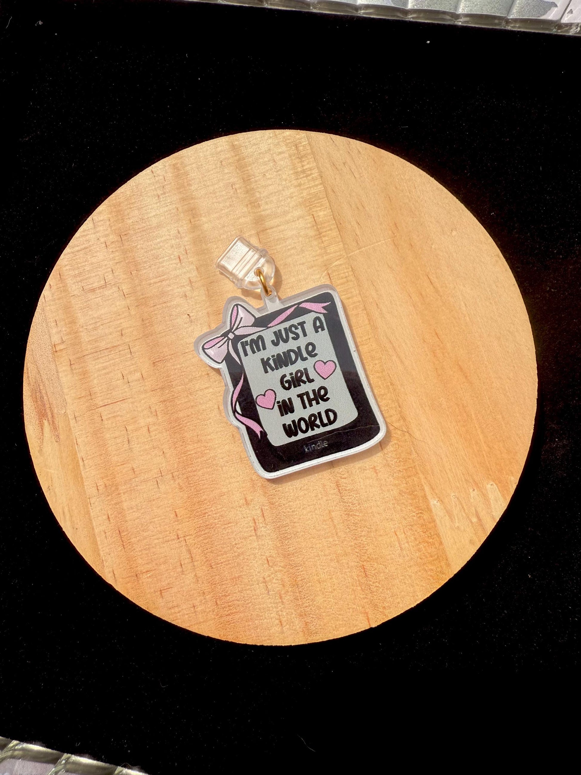 Kindle USB-C Dust Plug Charm – “Just a Kindle Girl in the World” | E-Reader Accessory for Book Lovers, BookTok Gift